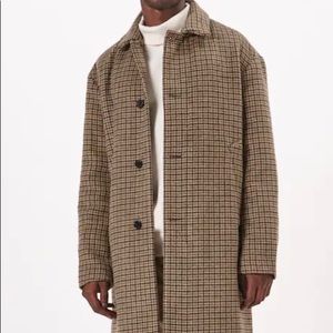 Relaxed Wool-Blend Mac Coat
